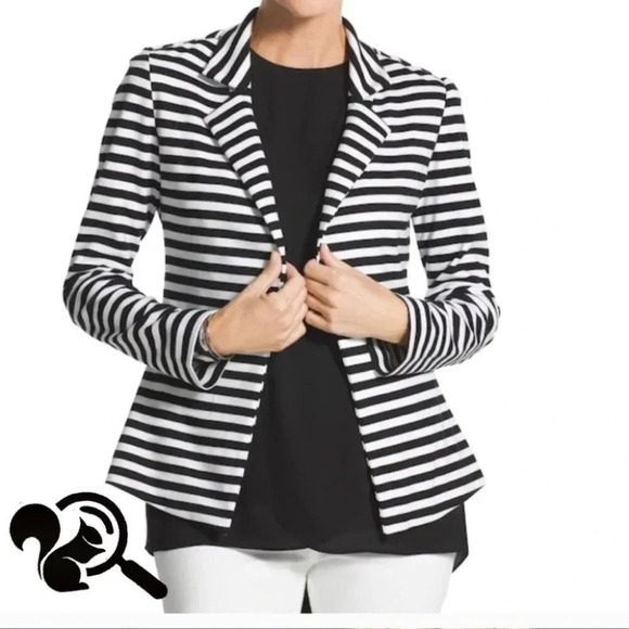 Chico’s striped blazer - Picture 4 of 5